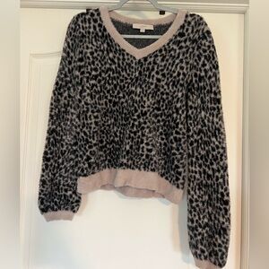 Loft cheetah print sweater